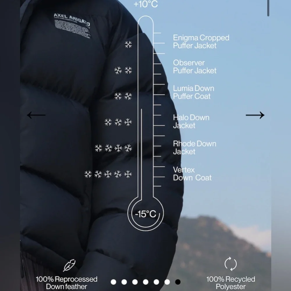 Axel arigato L observer puffer jacket down feather boxy - Picture 6 of 16